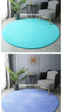 Round Coral Velvet Carpet for Living Room Coffee Table Floor Rug Short Plush Foot Mat for Children's Play